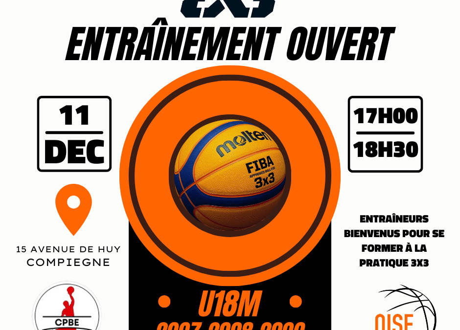 Entraînement 3×3 ouvert