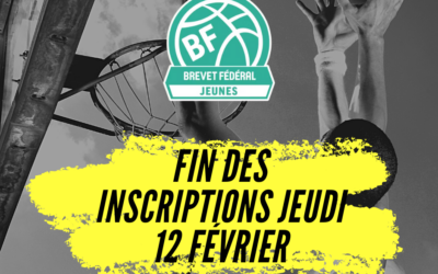 BF Jeunes, inscriptions J-7